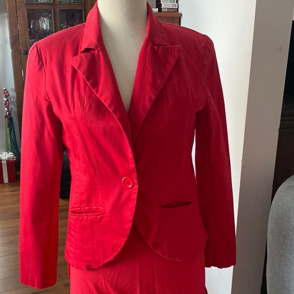 Red jacket lined